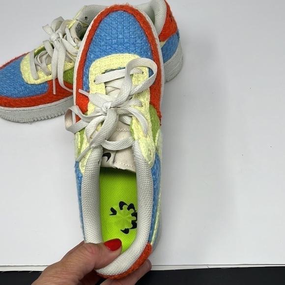 NIKE Air Force 1 knitted multicolor 6Y - Picture 7 of 9